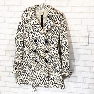 Vertigo Paris infinity printed  trench coat Medium